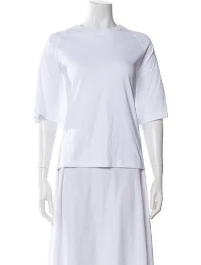 Pre-owned Altuzarra Crew Neck Short Sleeve T-shirt In White