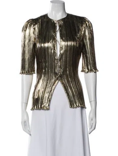 Pre-owned Altuzarra Crew Neck Three-quarter Sleeve Blouse