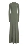 Altuzarra Cuddy Cashmere Maxi Dress In Grey