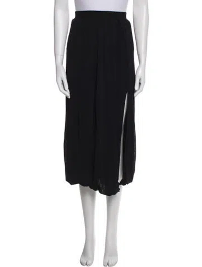 Pre-owned Altuzarra Cutout Accent Midi Length Skirt In Black