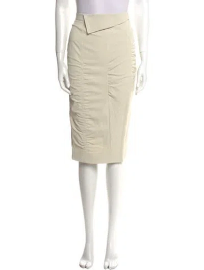 Pre-owned Altuzarra Cutout Accent Midi Length Skirt In Neutrals