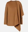 Altuzarra Dak Caped Wool-blend Coat In Brown