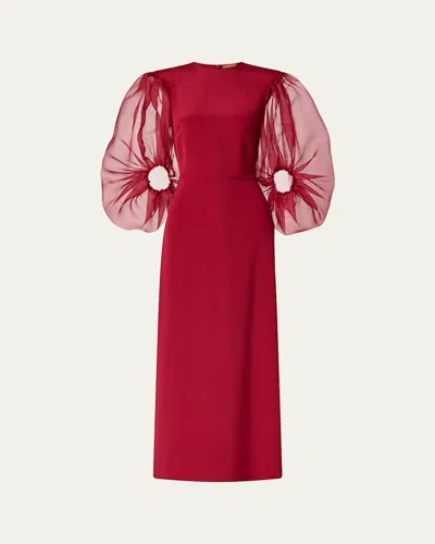 ALTUZARRA DANIELLE PUFF-SLEEVE DRESS
