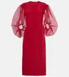 Altuzarra Danielle Silk Cady Midi Dress In Red