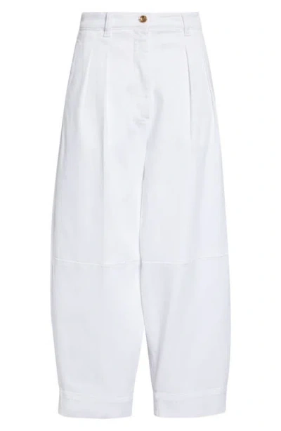 Altuzarra Dash Barrel Leg Crop Pants In White