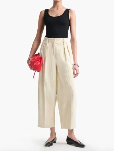 Altuzarra Dash Pant In Ivory In Multi
