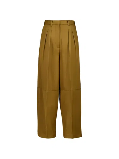 Altuzarra Dash Pleated Trousers In Green