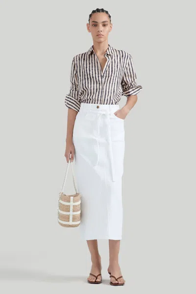 Altuzarra 'dean' Skirt In Optic White