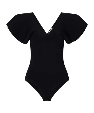 Altuzarra Frenesi Ribbed Stretch-jersey Bodysuit In Black