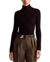 Altuzarra Demi Cashmere Ribbed Turtleneck Sweater In Black