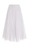 Altuzarra Dex Pleated Silk Maxi Skirt In Grey