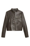 Altuzarra Dixon Leather Jacket In Brown