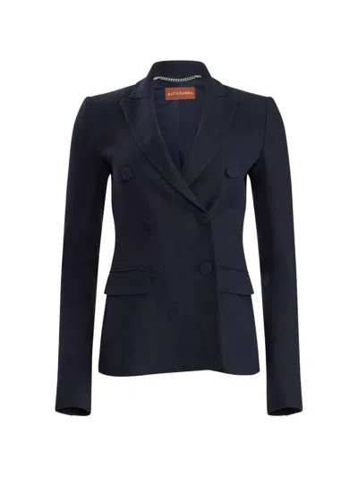 Altuzarra Double-breasted Fitted Jacket In Blue