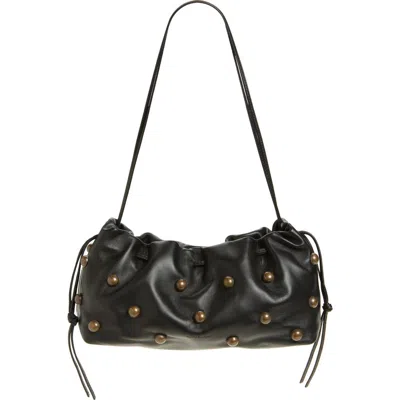 Altuzarra Drawstring Studded Leather Clutch In Multi