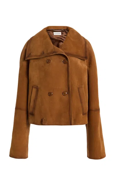 Altuzarra Dreyfuss Leather Jacket In Brown