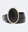 Altuzarra Eclipse Leather Belt In Black