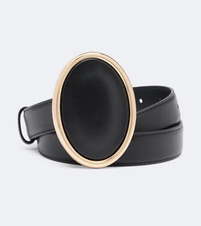 Altuzarra Eclipse Leather Belt In Black