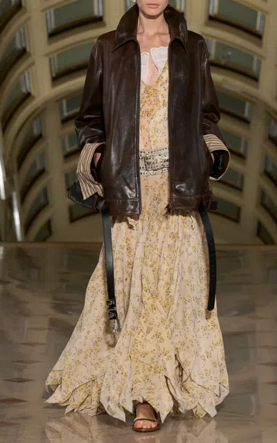 Altuzarra Edith Silk Maxi Dress In Multi