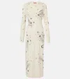 Altuzarra Ellima Printed Wool And Silk Maxi Dress In White