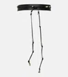 Altuzarra Embellished Tie Leather Belt In Black