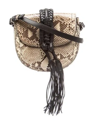 Pre-owned Altuzarra Embossed Leather Crossbody Bag In Neutral