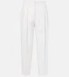 Altuzarra Emmett High-rise Wool Tapered Pants In White