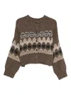 Altuzarra Fairisle-knit Button-up Cardigan In Green