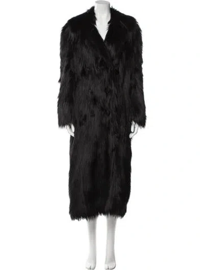 Pre-owned Altuzarra Faux Fur Coat In Black