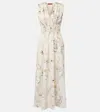 Altuzarra Fie Figurative Tattoo Print Midi Dress In Neutral