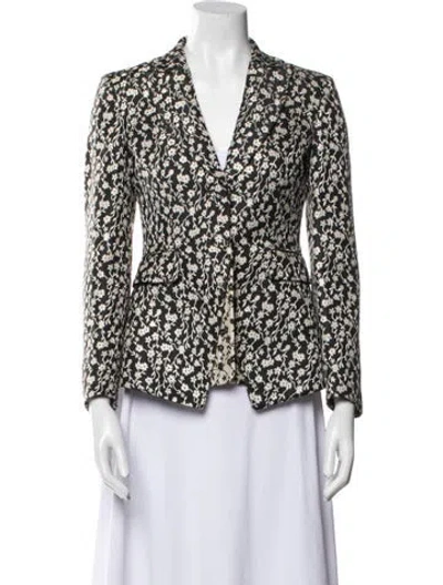 Pre-owned Altuzarra Floral Print Blazer In Multi