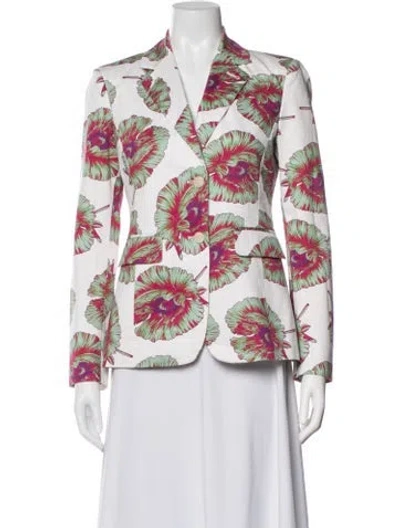 Pre-owned Altuzarra Floral Print Blazer In Multicolor