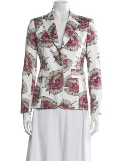 Pre-owned Altuzarra Floral Print Blazer In Pink