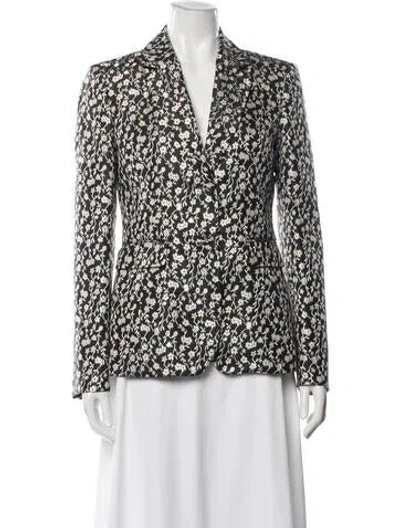 Pre-owned Altuzarra Floral Print Blazer W/ Tags In Black