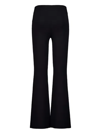 Altuzarra Florie Elasticated-waistband Flared Trousers In Black