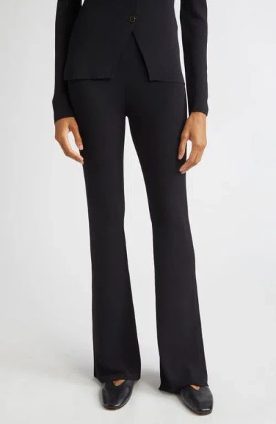 Altuzarra Florie Jersey Bootcut Pants In Black