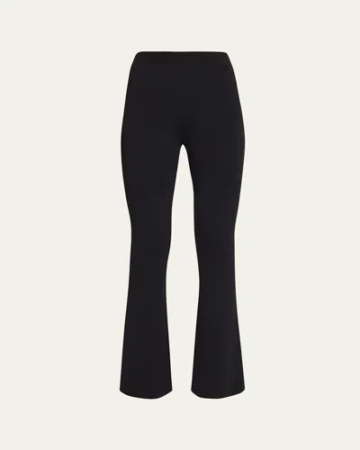 Altuzarra Florie Jersey Bootcut Pants In Black