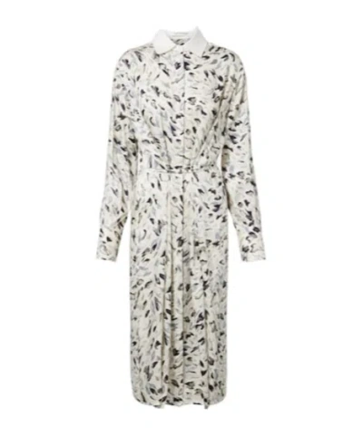 Altuzarra Floyd Printed Cotton-blend Shirt Dress In Green