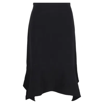 Altuzarra Flutter Hem Midi Skirt In Black Triacetate In White