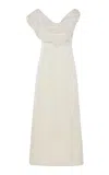 Altuzarra Fragolina Embroidered Silk Maxi Dress In Off-white