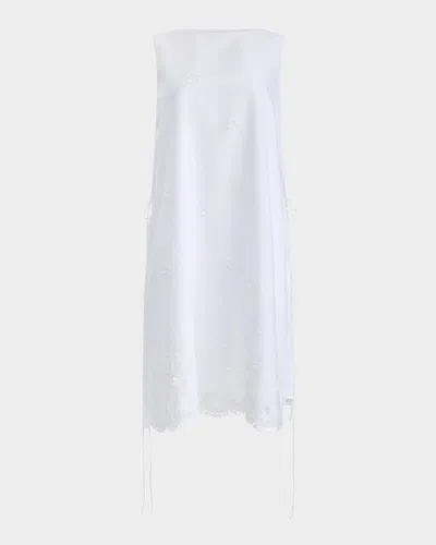 Altuzarra Frida Floral Crochet Sleeveless Shift Dress In Multi