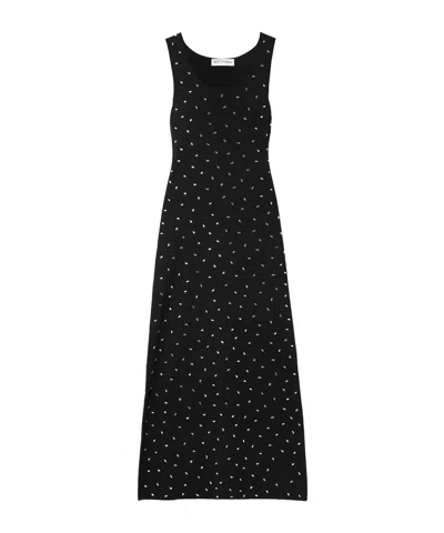 Altuzarra Geordie Crystal-embellished Jersey Midi Dress In Black