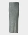 Altuzarra Georgie Paillette Knit Midi Skirt In Cadet Blue