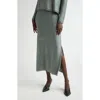 Altuzarra Georgie Paillette Knit Midi Skirt In Cadet Blue