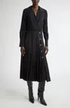 Altuzarra Geraldine Long Sleeve Midi Shirtdress In Black