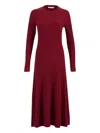 Altuzarra Gia Ribbed Maxi Dress In Red