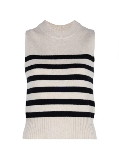 Altuzarra Gil Horizontal-stripe Vest In White