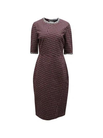 Pre-owned Altuzarra Gingham-pattern Dress In Red