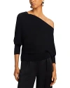 Altuzarra Grainge Cashmere Off-shoulder Sweater In Black