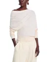 Altuzarra Grainge Off-shoulder Cashmere Sweater In Ivory