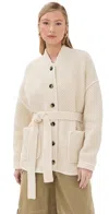 Altuzarra Gus Cotton-blend Jacket In Ivory
